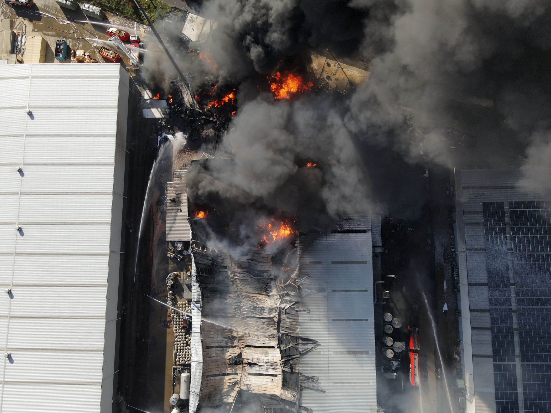 Derrimut Factory Fire 