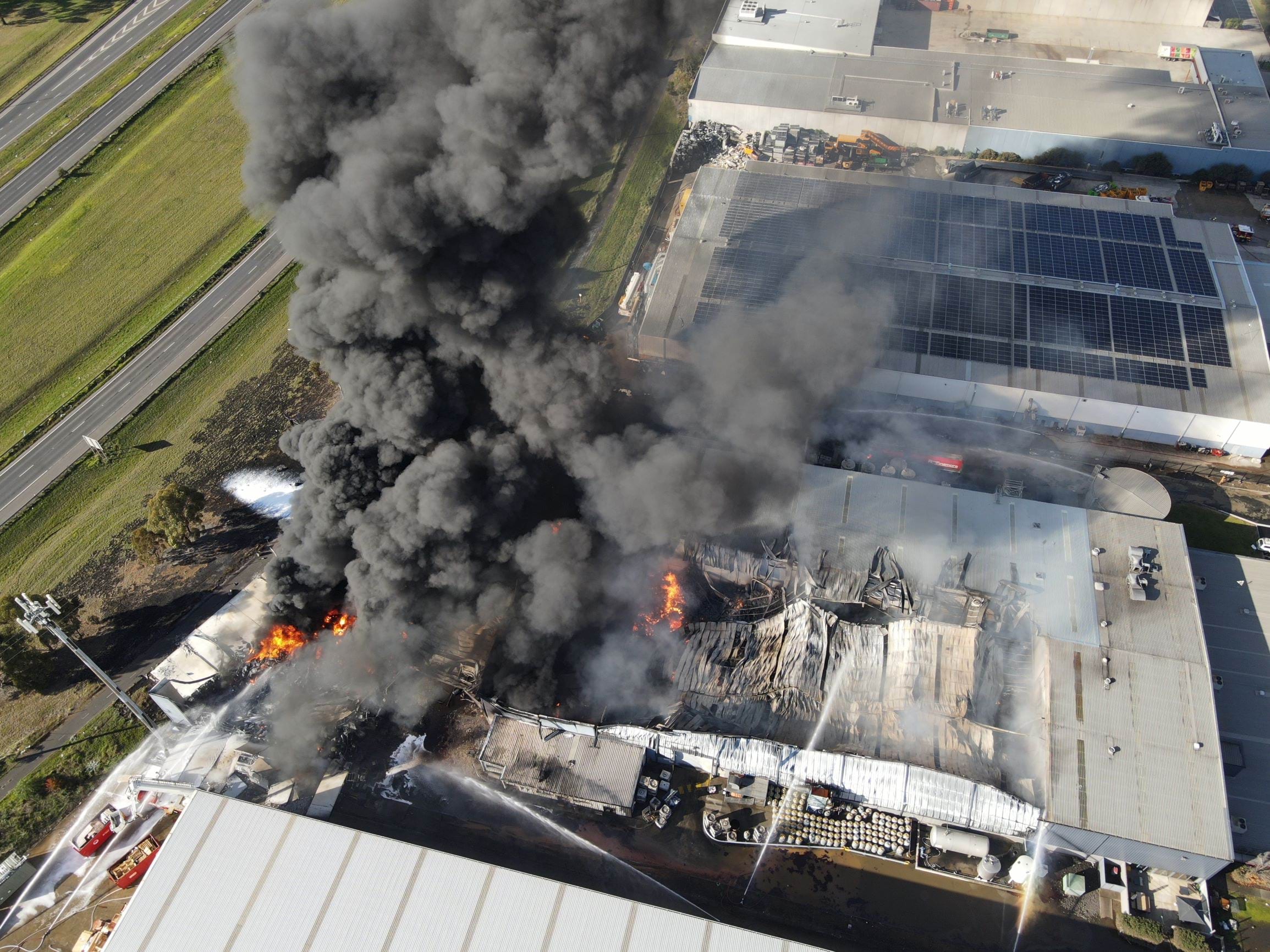 Derrimut Factory Fire 