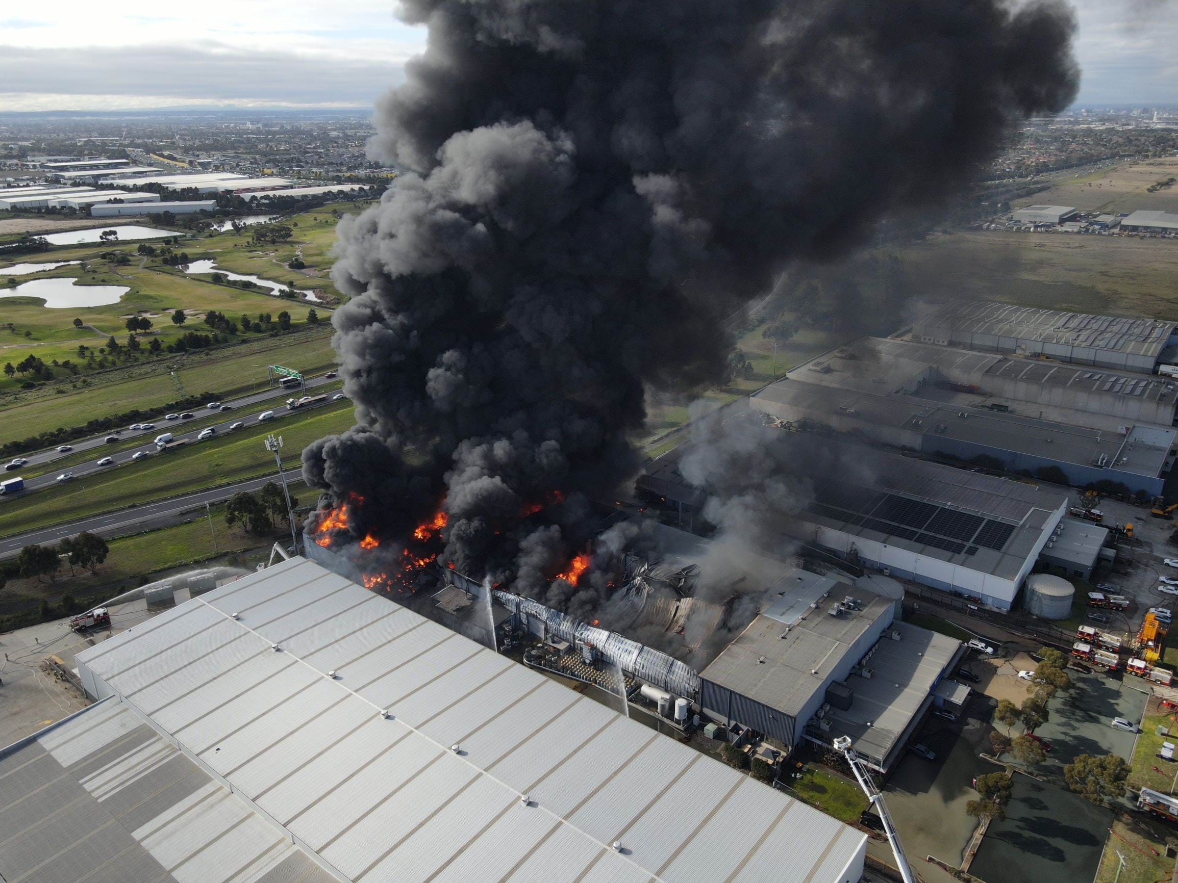 Derrimut Factory Fire 